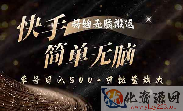 快手好物无脑搬运_wwz