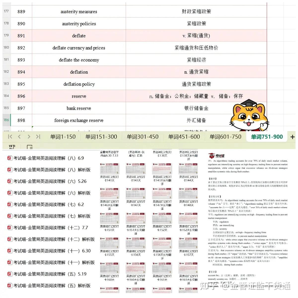 2026金融监管局·英语词汇、长句翻译、阅读理解打卡-积硅步至千里- 知乎