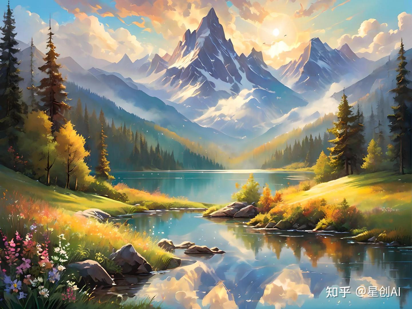 梦幻般的风景画:感受AI绘画带来的视觉盛宴 - 知乎