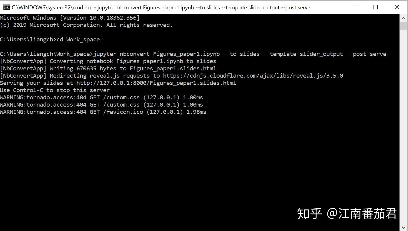 导出Jupyter notebook 为slider 并隐藏代码 - 知乎