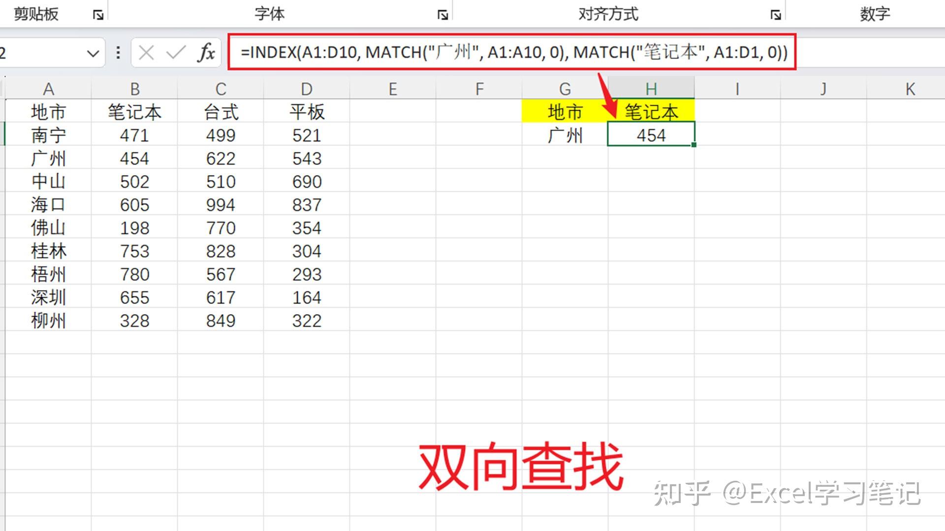 Excel使用技巧:INDEX和MATCH的组合用法 - 知乎