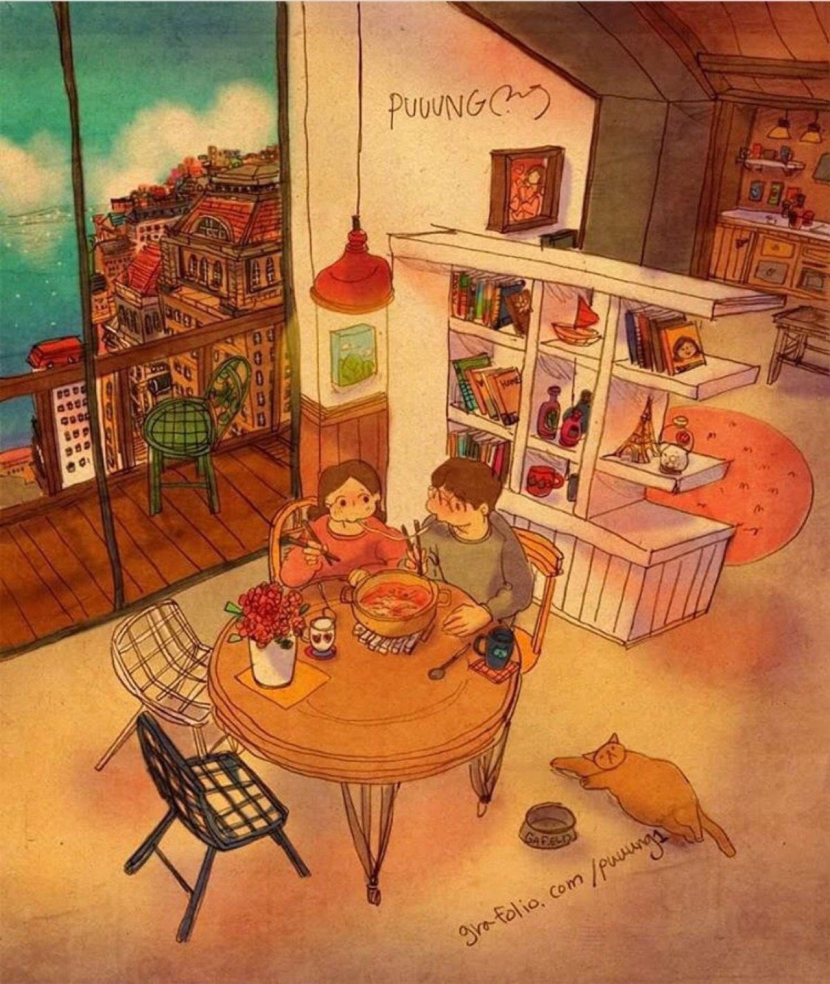 有哪些灯光温暖满满的人间烟火气一看就觉得很治愈的壁纸