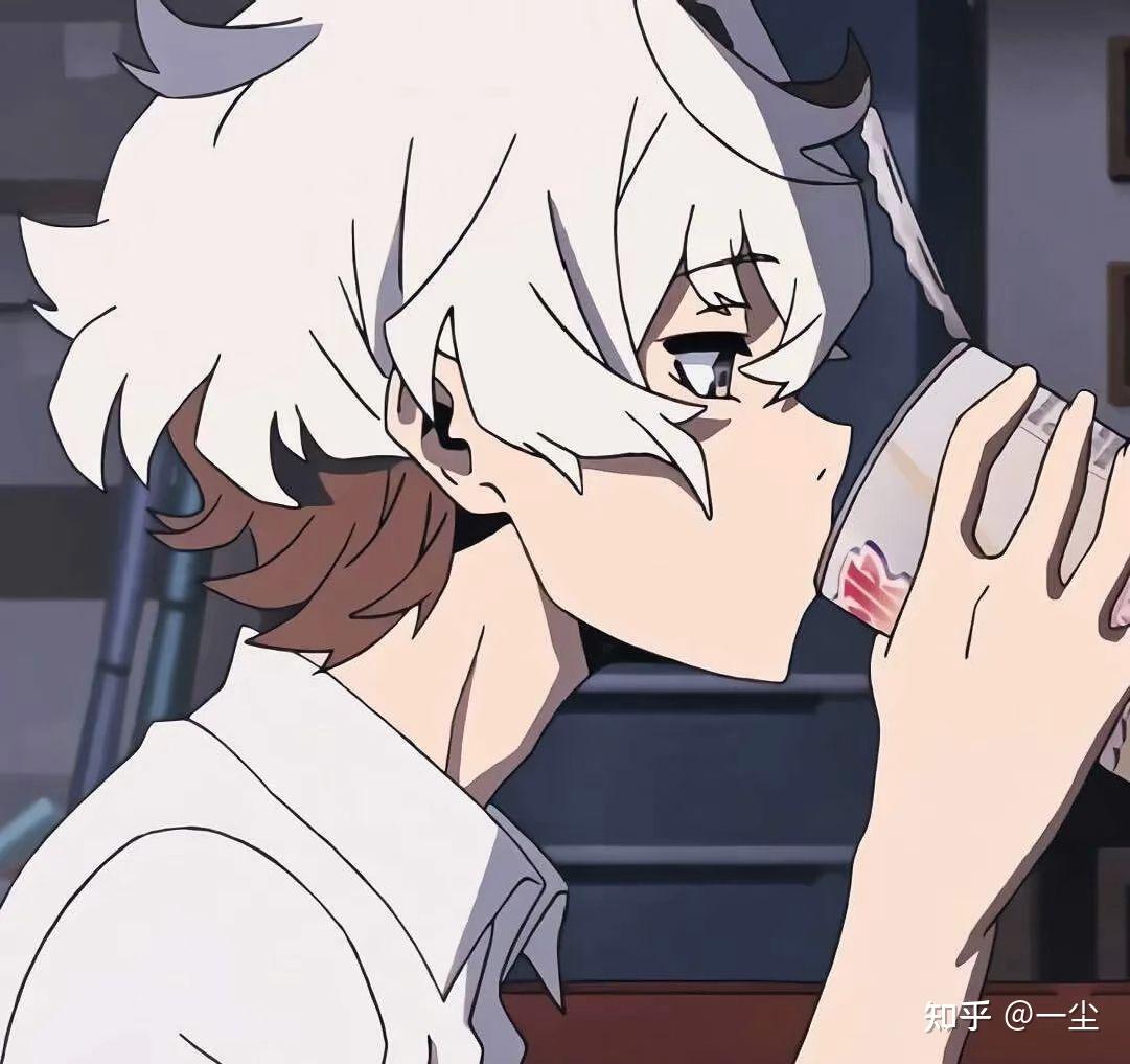 求白色长发男生动漫头像呀