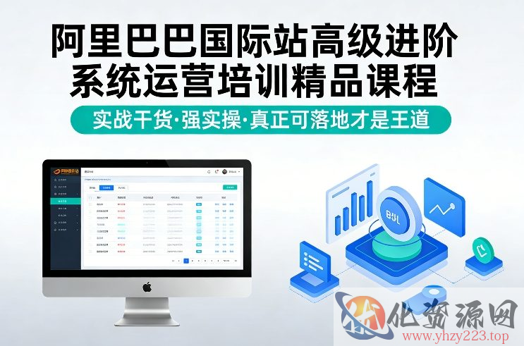 阿里巴巴国际站高级进阶系统运营培训精品课程，实战干货，强实操，真正可落地才是王道