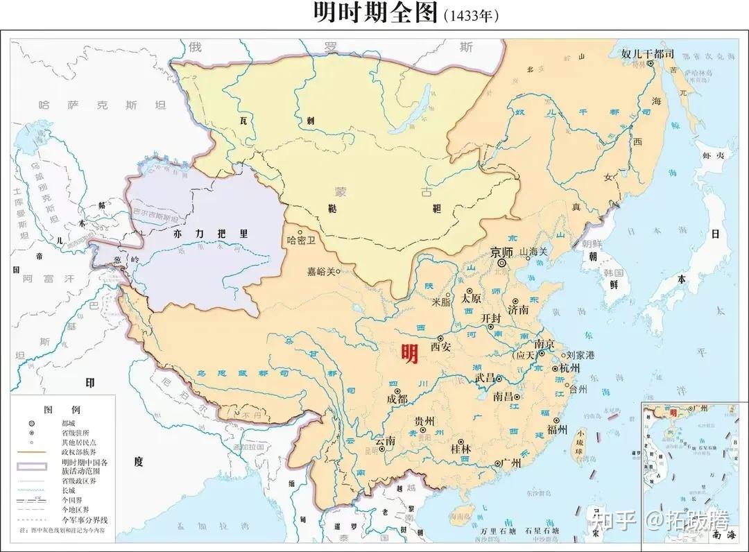 明朝的实际版图多大 - 知乎