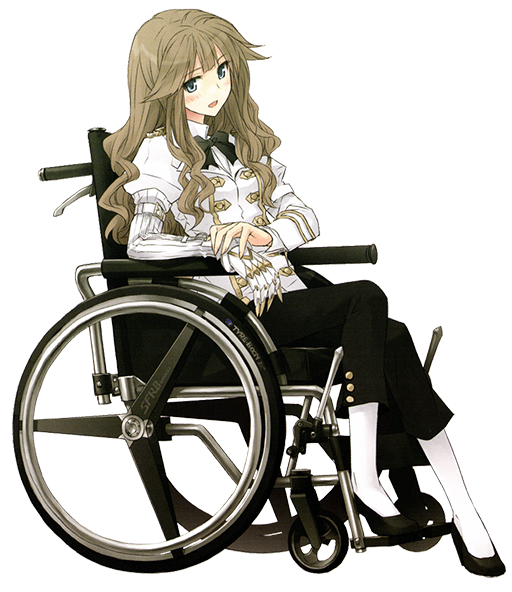 坐轮椅的二次元人物图片