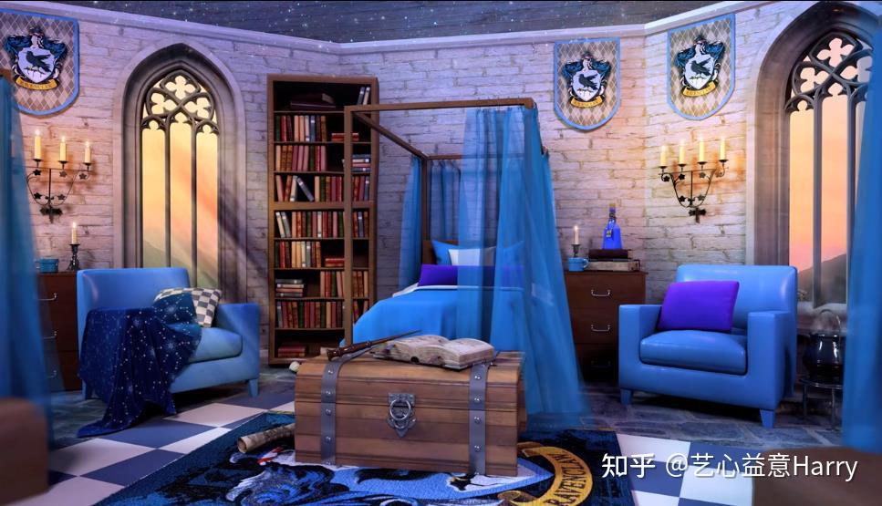 我个人觉得是最漂亮的,相比格兰芬多的粗犷,斯莱特林的阴冷,其实我