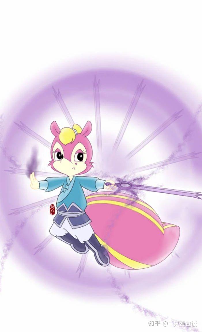 《虹猫蓝兔七侠传》动画中莎丽和蓝兔都很漂亮,但是蓝兔是武林第一