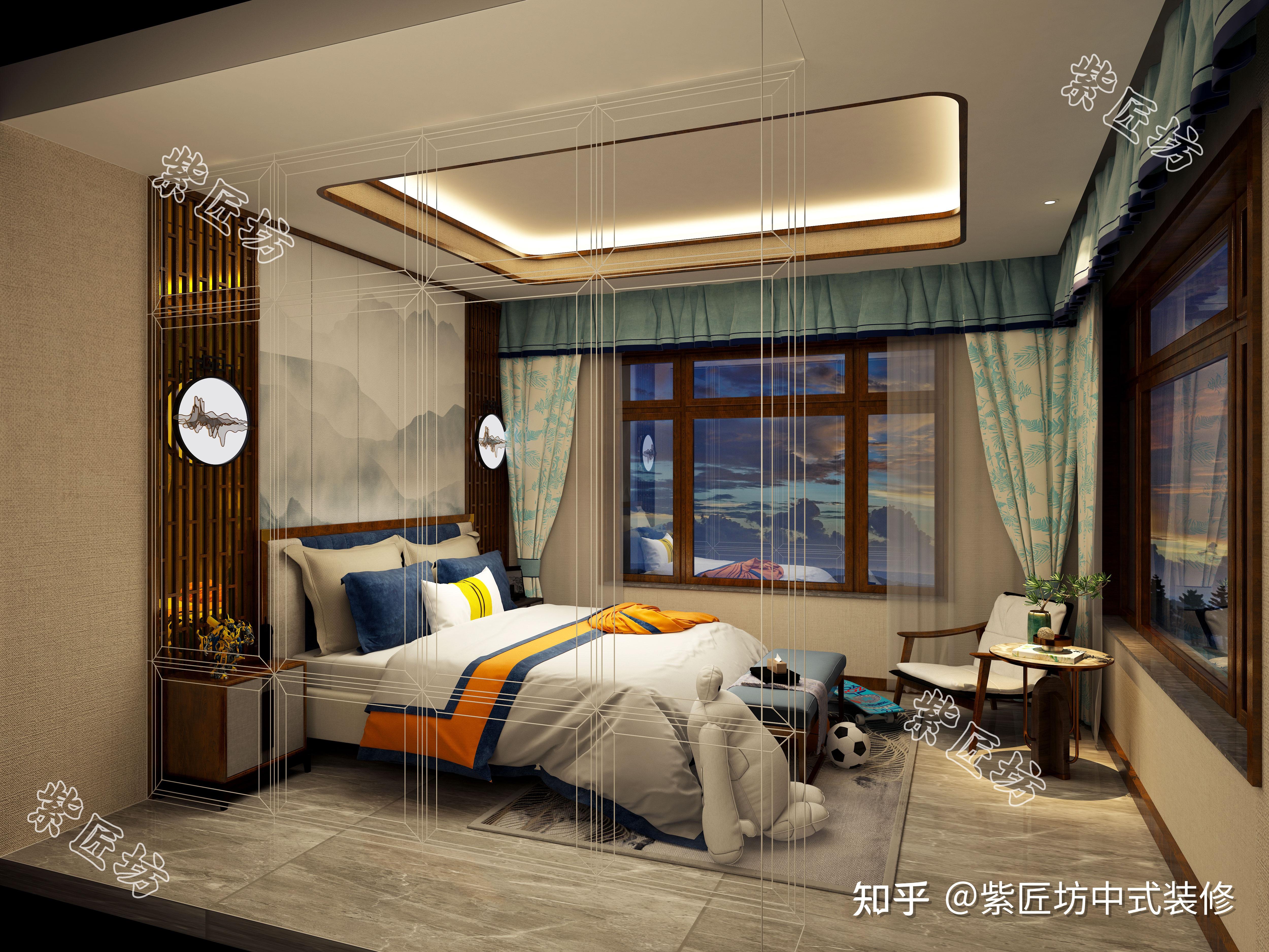 石家庄460㎡别墅装修丨中式别墅大宅,古韵风雅尽显大宅风范 - 知乎