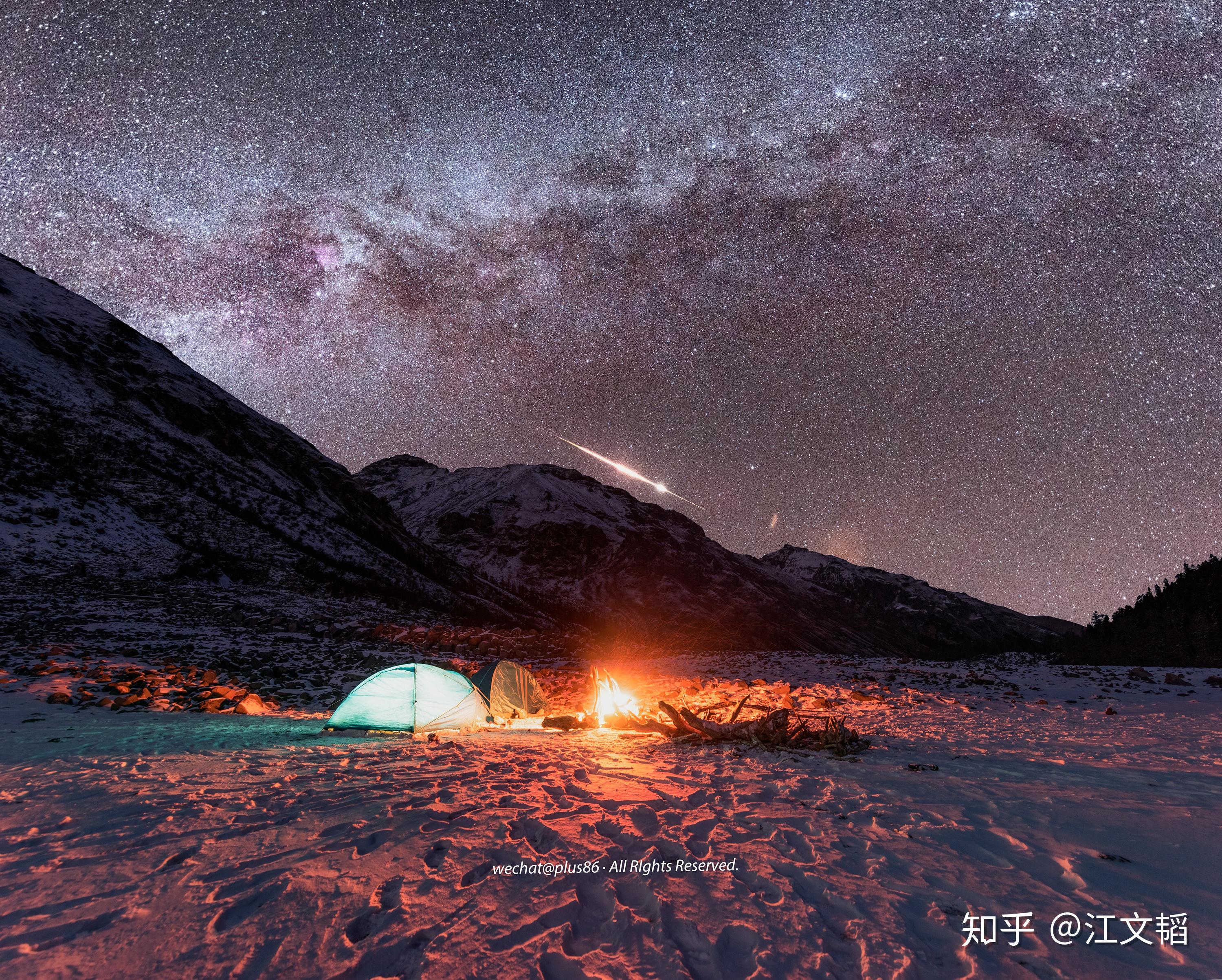 如何拍出这种星空下的帐篷