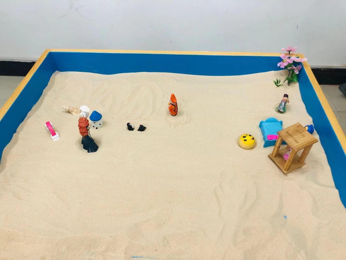 以以下沙盘游戏作品为例,结合情绪情结,分析沙具所代