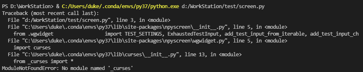python npyscreen库编程中curses库的安装 - 知乎