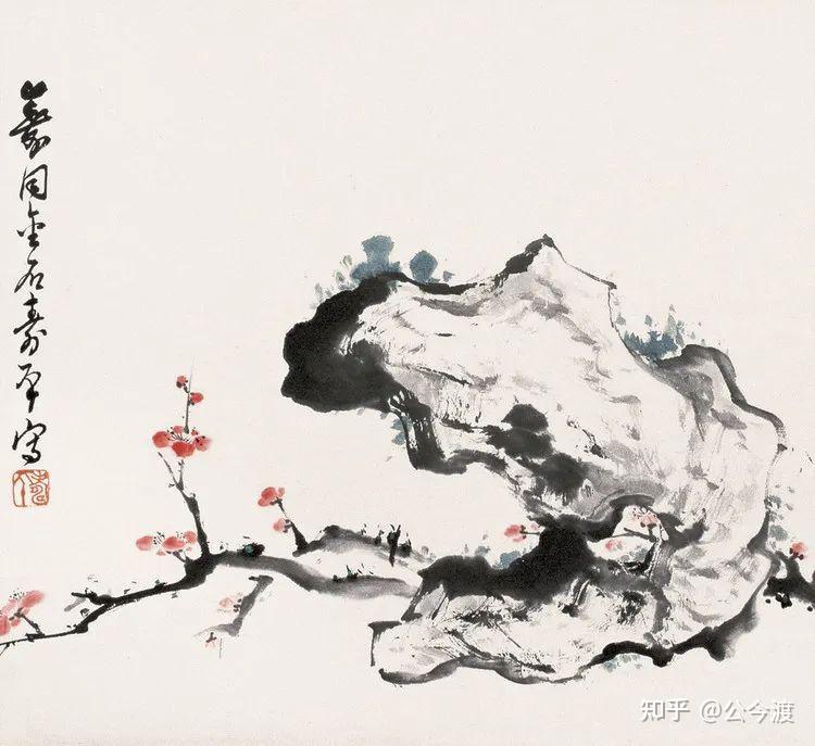 董寿平　梅花　木版画　在銘 董寿平 梅花 木版画 在銘 - メルカリ