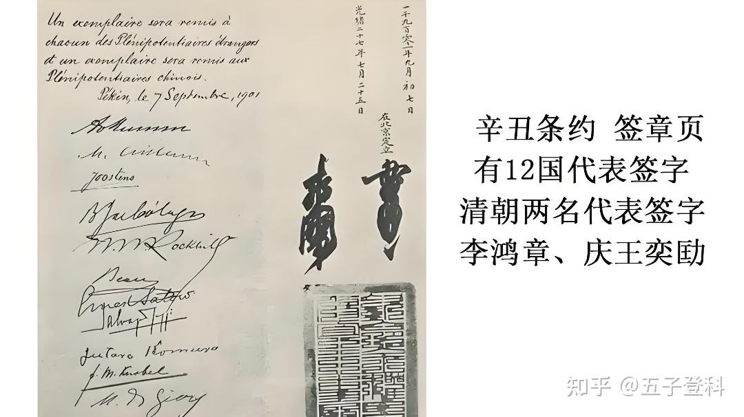 为什么李鸿章在辛丑条约上签肃呢肃代表什么