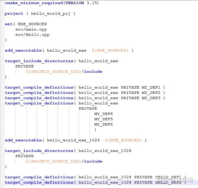 CMake从入门到精通（六）target_compile_definitions预处理器定义 - 知乎