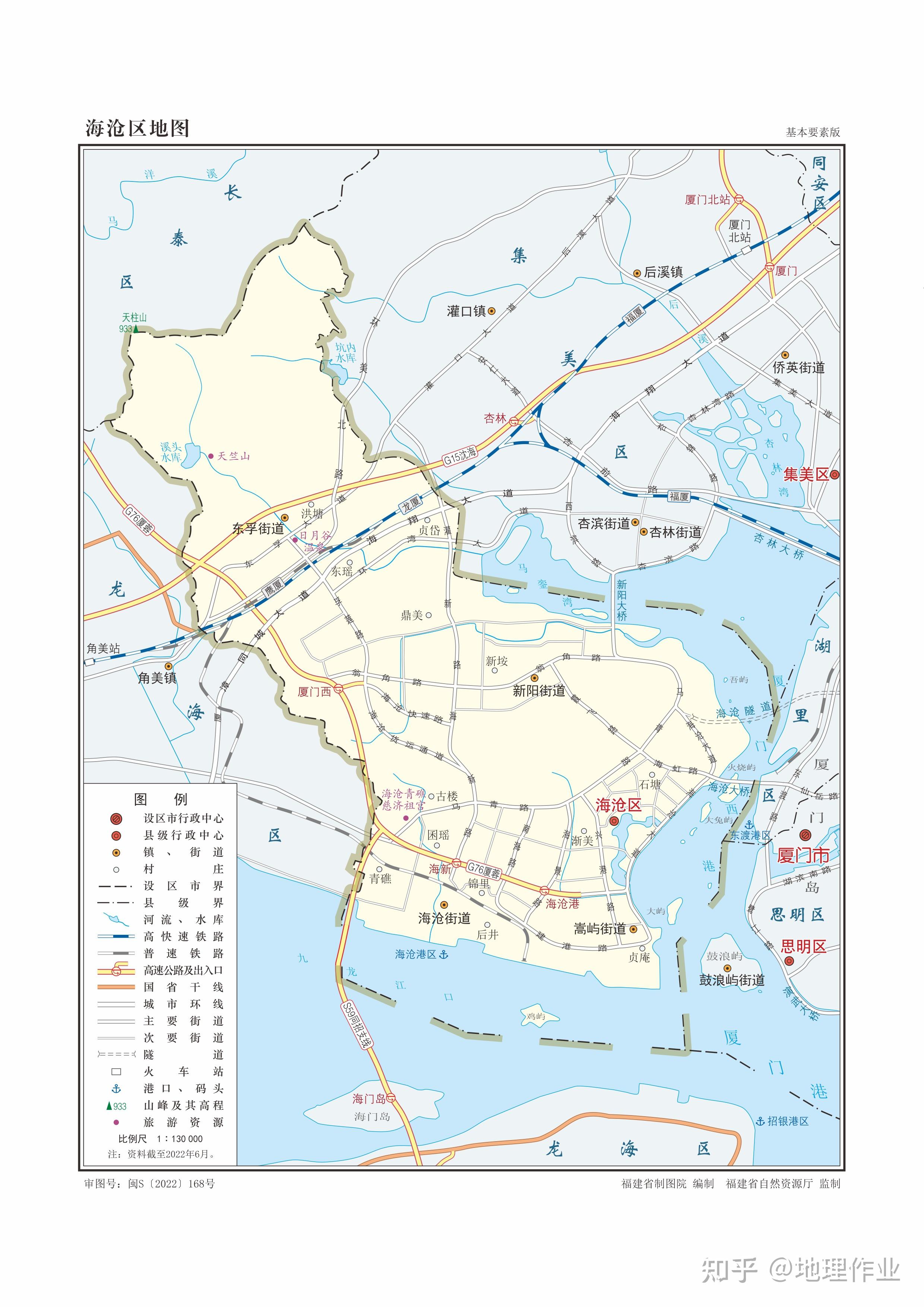 福建省厦门市各区县地图 - 知乎