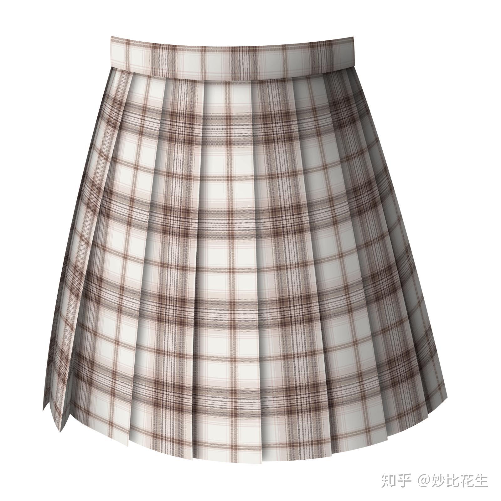 jk制服裙格子设计稿怎么画