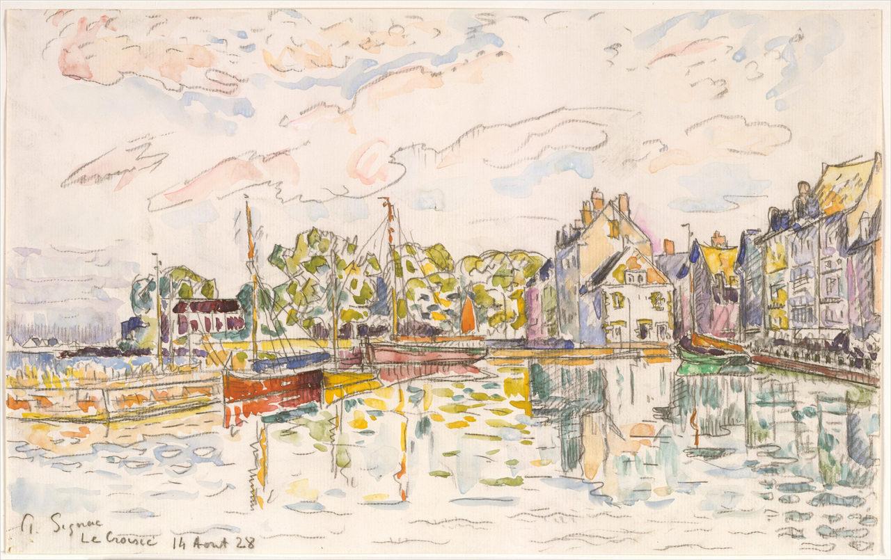 保罗·西涅克(Paul Signac, 1863-1935), 法国新印象派(Neo-impressionism)点彩派 ...