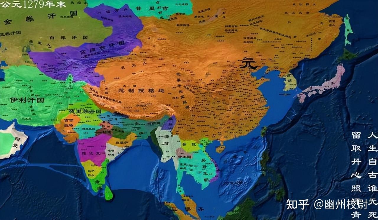 超清疆域图, 5分钟看懂唐、宋、元、明、清, 巅峰时最大疆域图 - 知乎