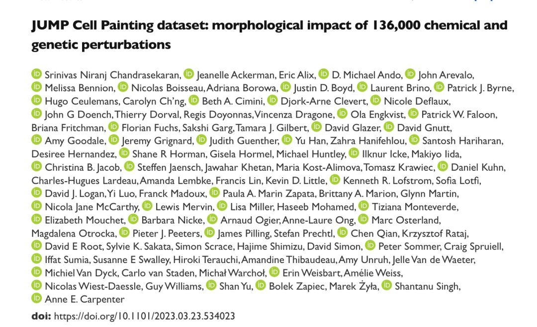 JUMP Cell Painting dataset：136,000个化学和基因扰动的细胞形态影响 - 知乎