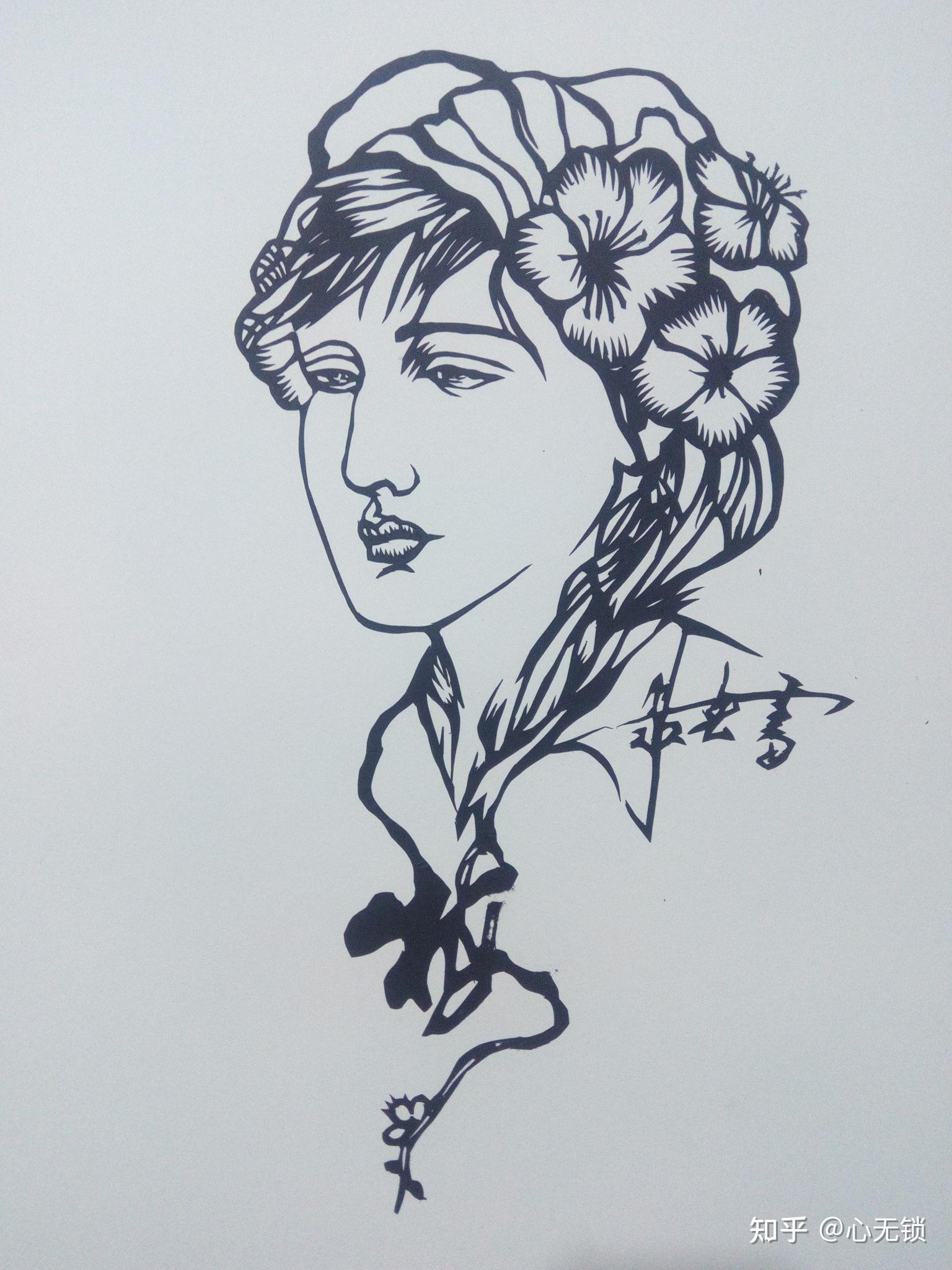 拿剪刀用黑色纸剪人物侧影这手艺学会了有运用价值么