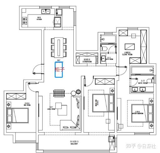 自建房玄关 户型图图片