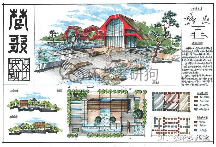 景观快题丨广场景观专题作品集锦/环艺考研狗 - 知乎