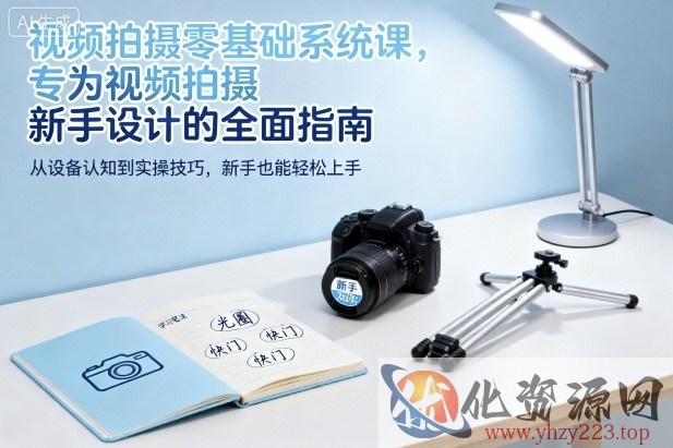 视频拍摄零基础系统课，专为视频拍摄新手设计的全面指南
