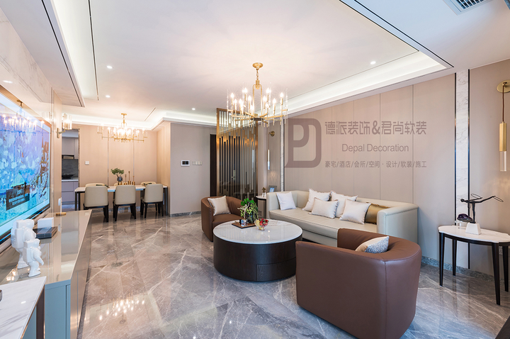 深圳市鸿翔花园，旧房重新装修案例，户型图182平，现代轻奢风格，一站式整装服务，拎包入住，完成实拍 - 知乎