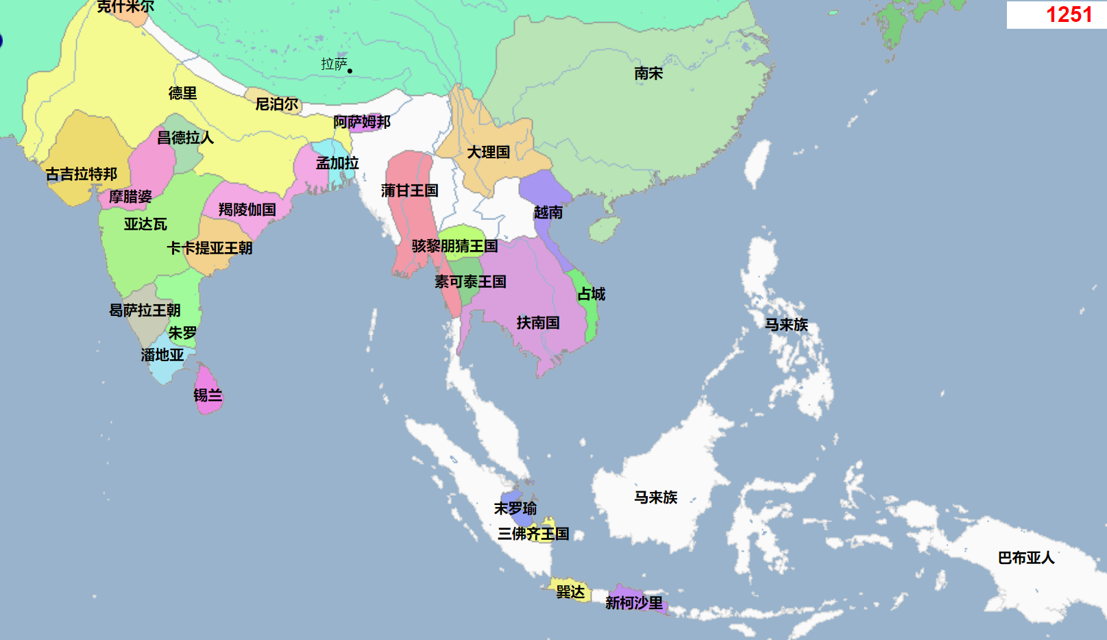 19世纪东南亚地图图片