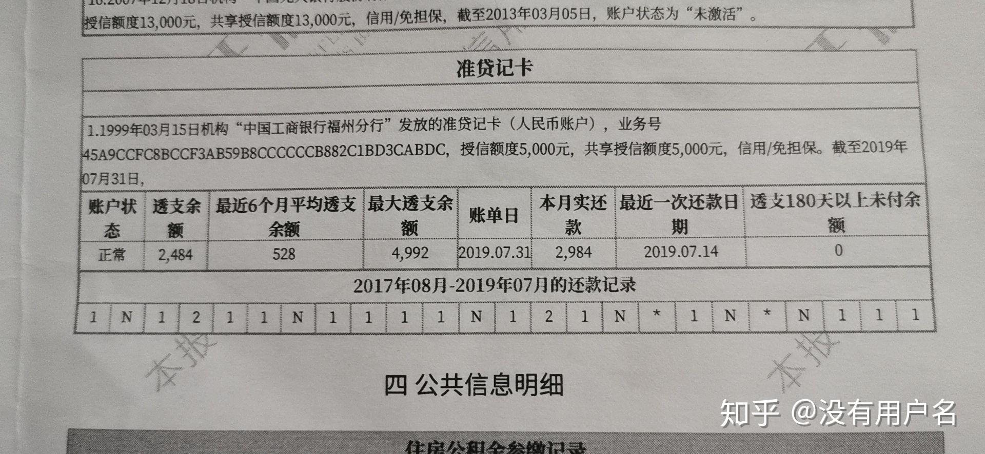 徵信報告上因工行準貸記卡出的結果提示12而被住房公積金中心拒貸款