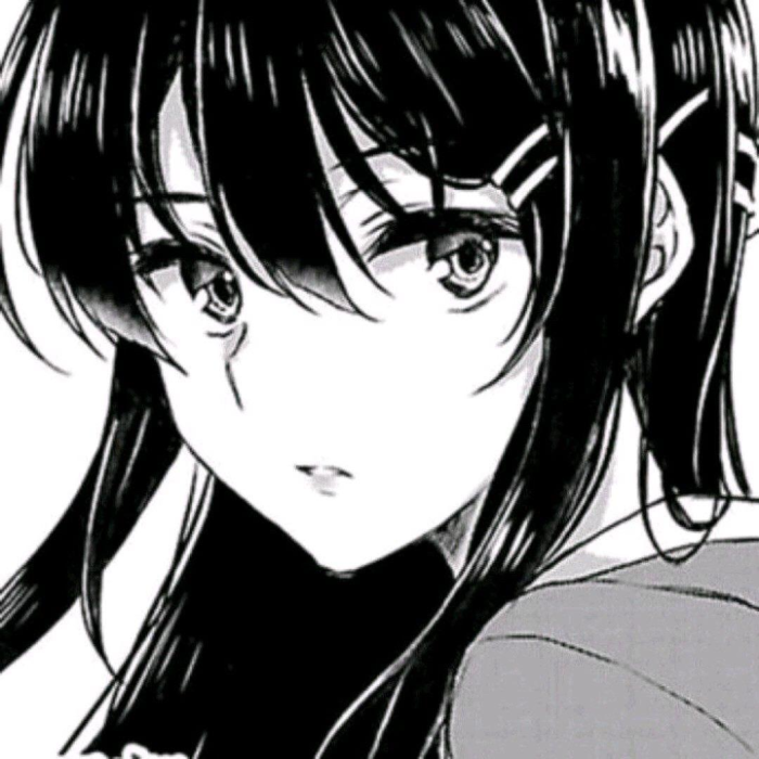 有没有黑白动漫女头像,要酷和霸气一点的,但是不要太吓人?