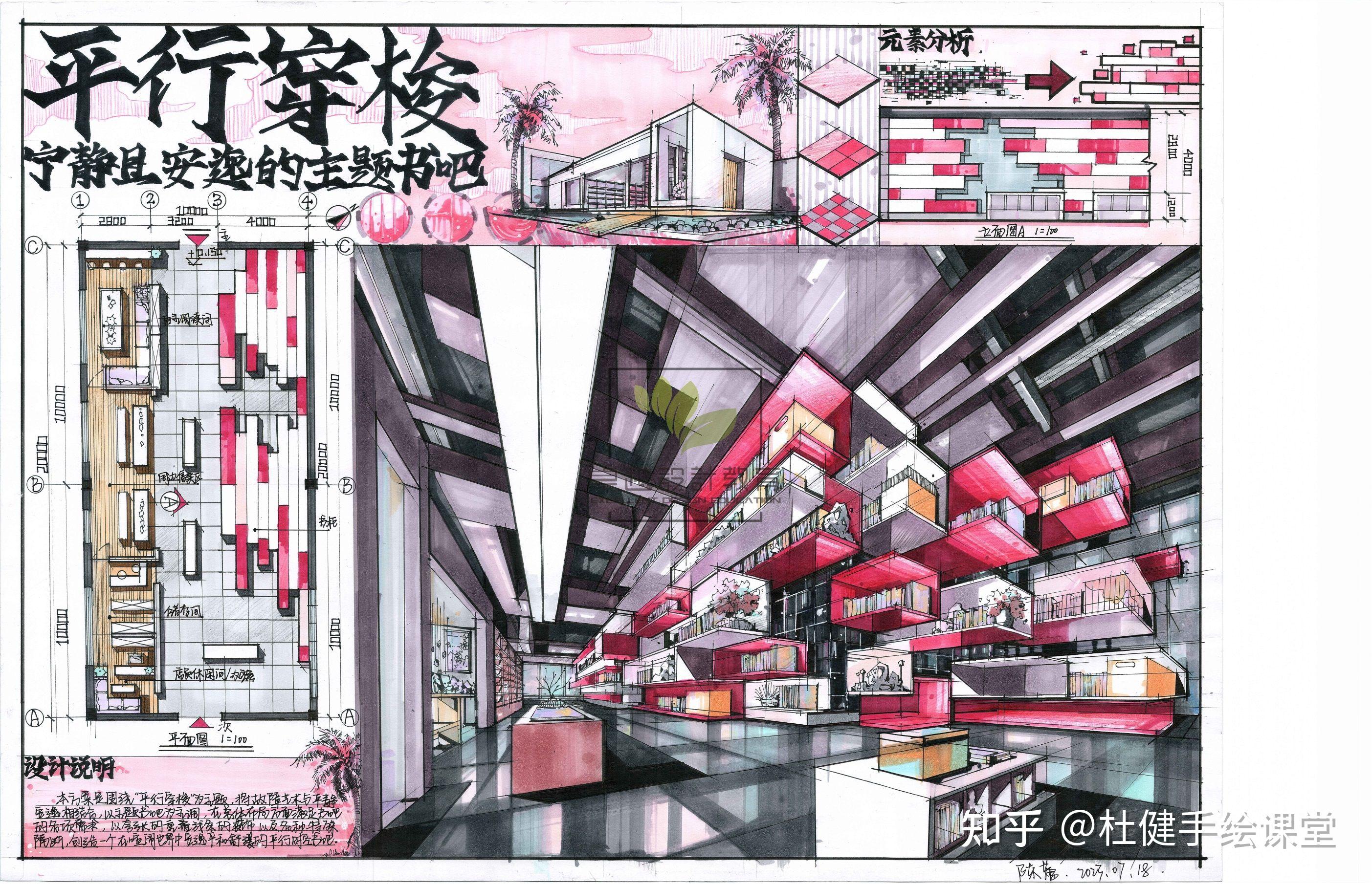 室内考研|阅读空间设计|学生作品 - 知乎