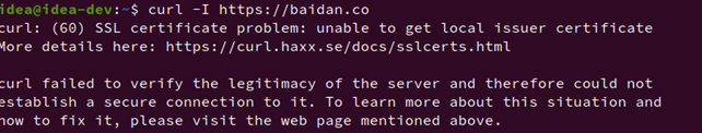 curl 错误：unable to verify the first certificate 解决办法 - 知乎