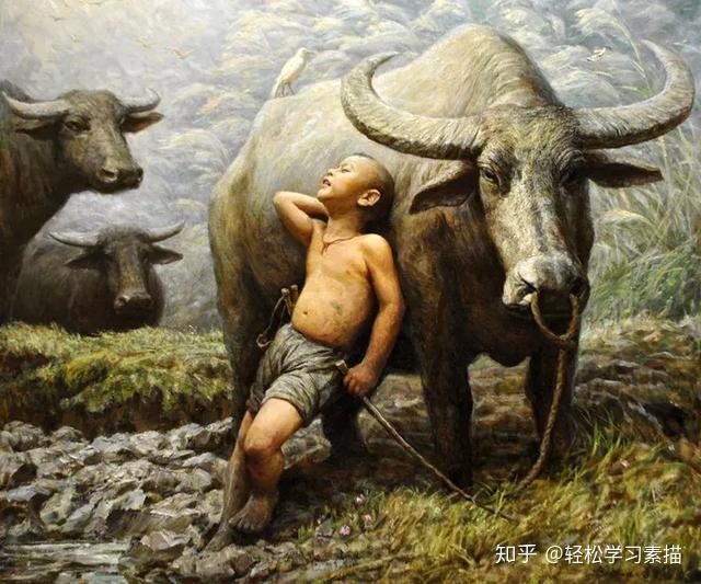 油画里刻骨的乡愁，看了想哭的人都有美丽的童年- 知乎
