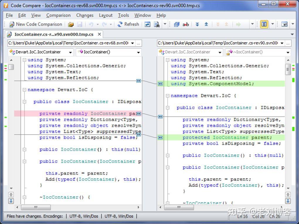 Diffuse Code Compare 7款程序员常用的代码比较工具分享:WinMerge,Diffuse,Beyond Compare,Altova DiffDog,AptDiff ...