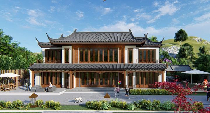 云栖建筑丨10款中式别墅案例集锦,国人最爱中国风! - 知乎