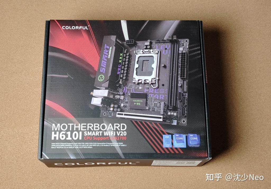 黑&紫&绿“初号机风格”！七彩虹H610I SMART WIFI V20潮玩迷你主板- 知乎