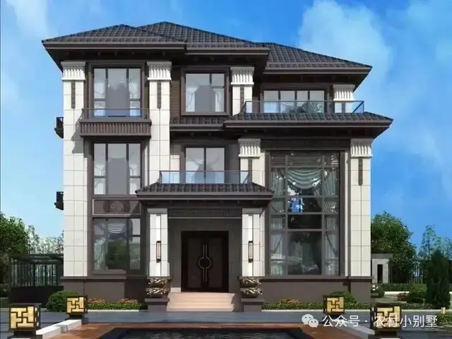 2026新款三层新中式别墅,38套最漂亮的三层中式自建房乡村住宅 - 知乎