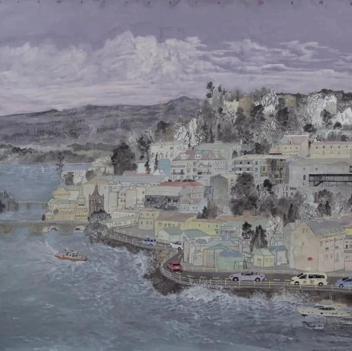 刘森作品赏析:水墨晕开城市景,五幅蕴含岁月情 - 知乎