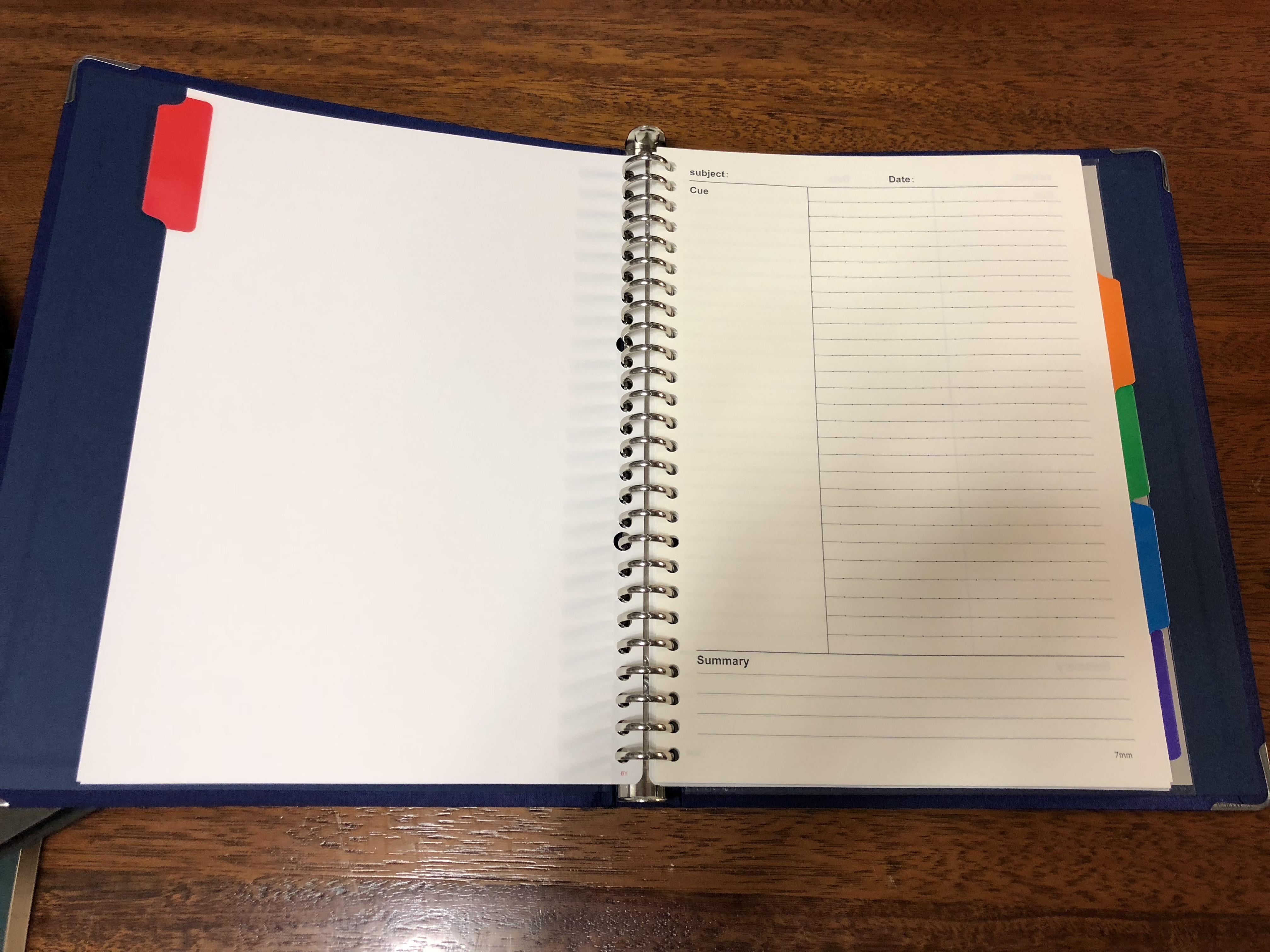 求推荐办公用的笔记本,活页的那种,而且一定要页面中间划一条纵线的