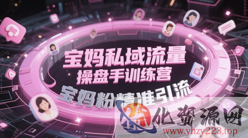 宝妈私域流量操盘手训练营，宝妈粉精准引流