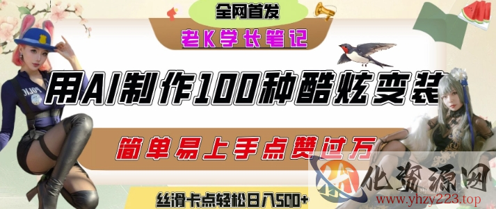 如何利用AI工具制作酷炫丝滑变装发布短视频平台流量爆炸，轻松日入5张+