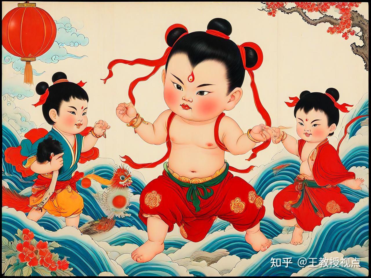 文艺作品中哪吒形象的演化：从护法夜叉到文化符号的千年蜕变 - 知乎