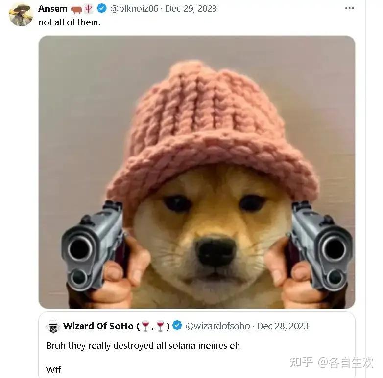 强者恒强!万倍帽子狗WIF超越BONK卫冕MEME新王!你是在“车里”还是在“车底”?属于WIF的时代结束了吗?之后可能涨到哪? - 知乎