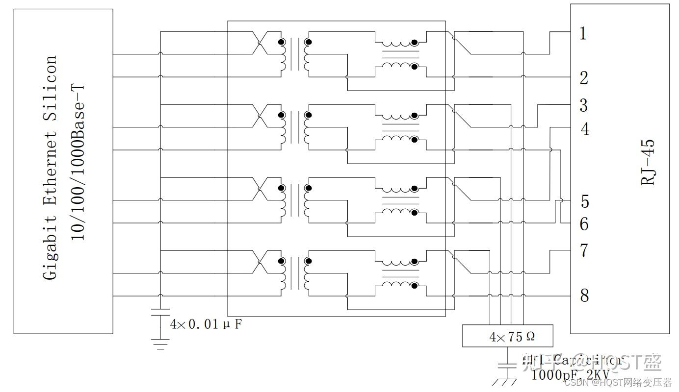 常用的千兆网络变压器与RJ45网口的参考连接电路有哪些呢？ - 知乎
