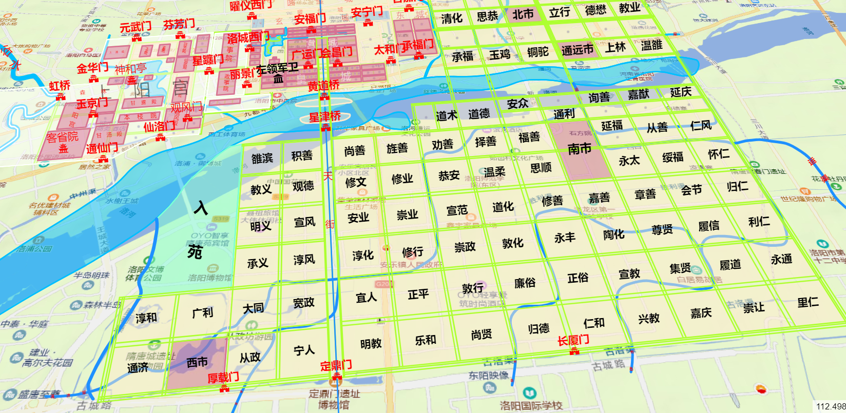 洛城街道地图图片