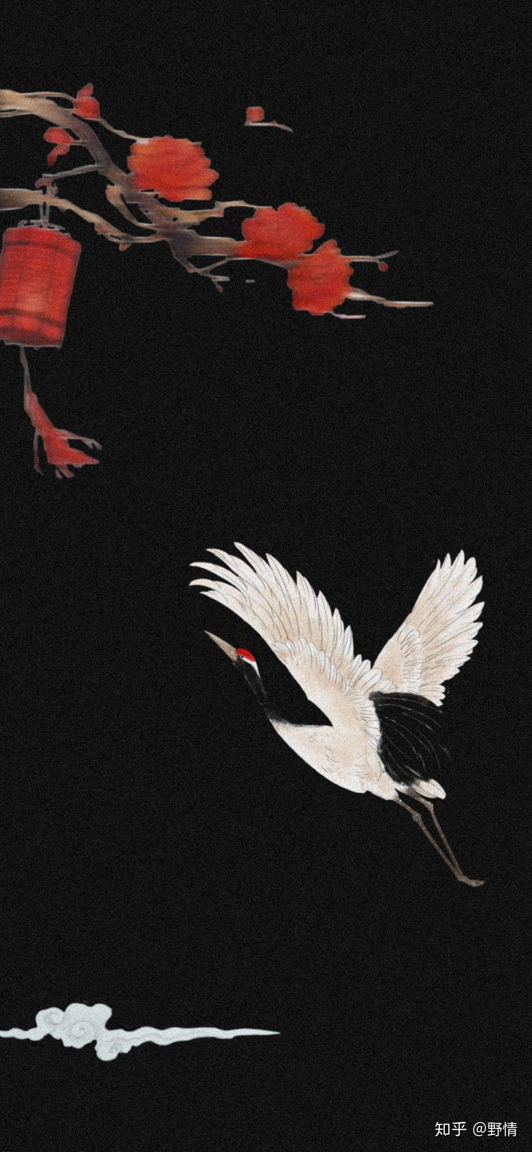 有哪些带有仙鹤的壁纸