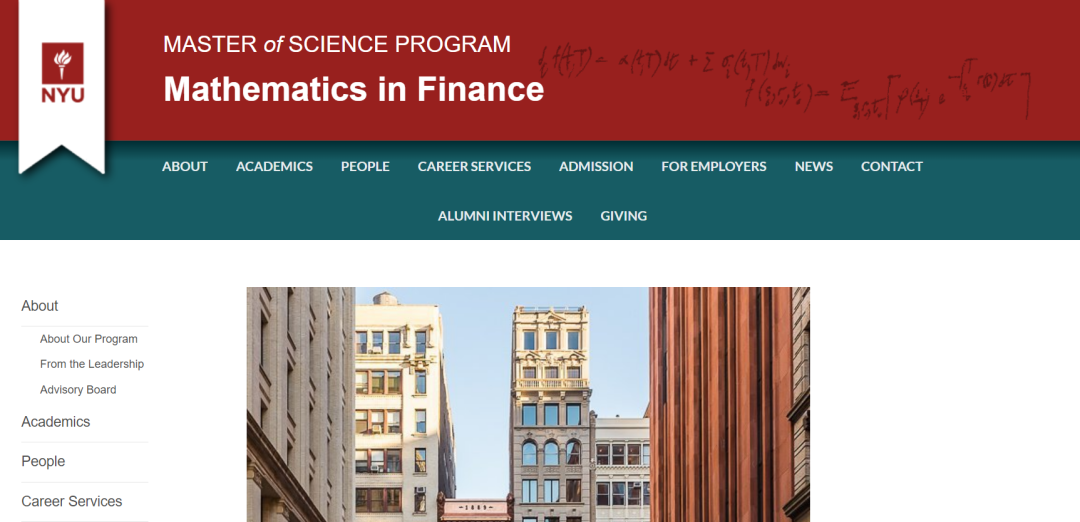 2023 VH Offer | NYU金数再+1!全美顶尖数学系开设的纽约大学金融数学硕士项目录取!! - 知乎