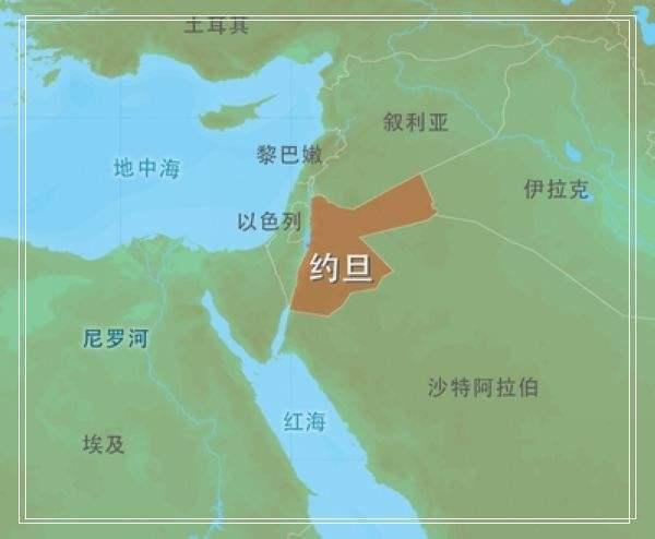 约旦地图 约旦地图